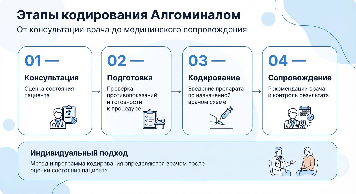 Кодирование препаратом «Алгоминал» в Пугачёве инфографика